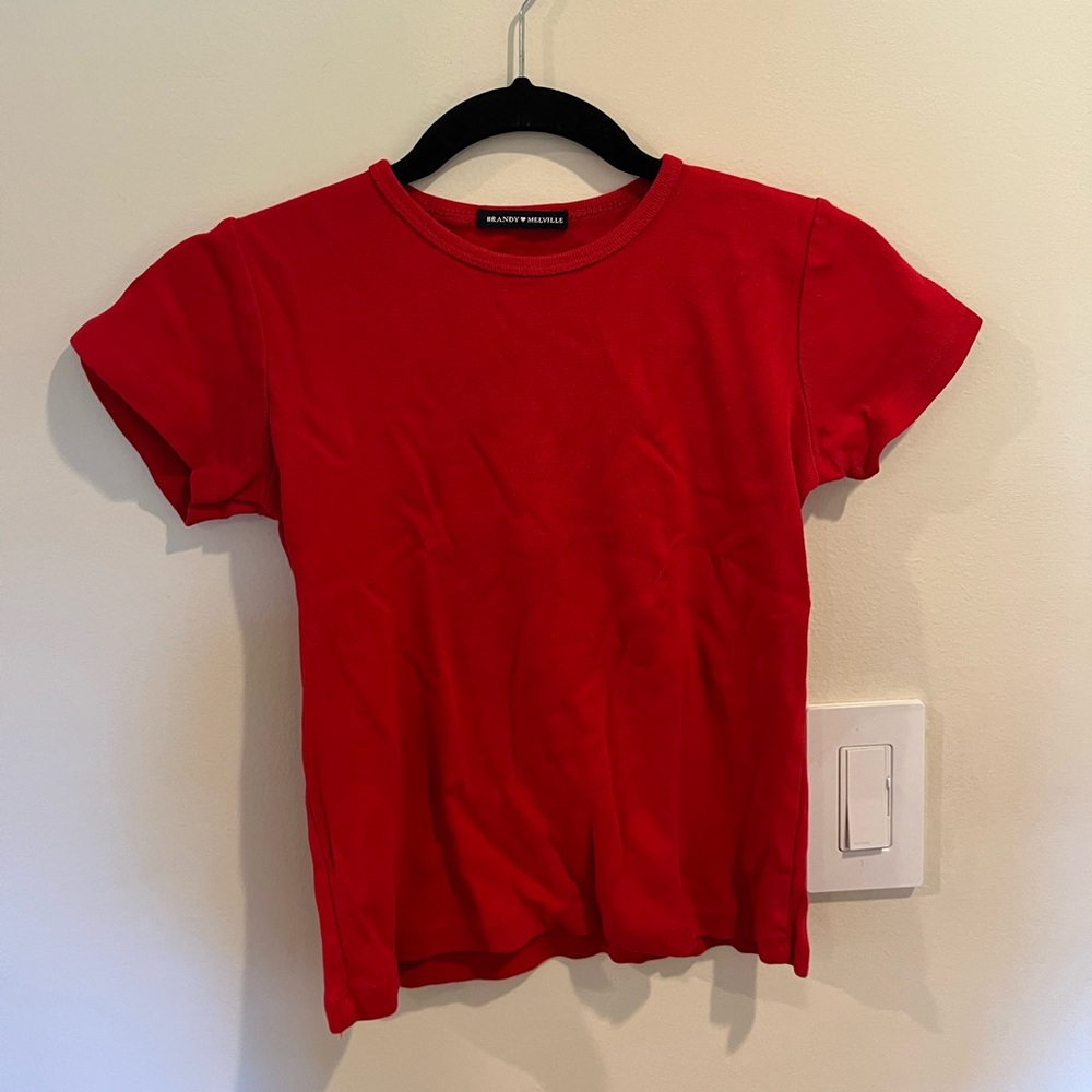 RED brandy Melville top